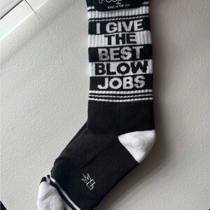 Valentine’s Bachelorette Blow Job Statement Socks